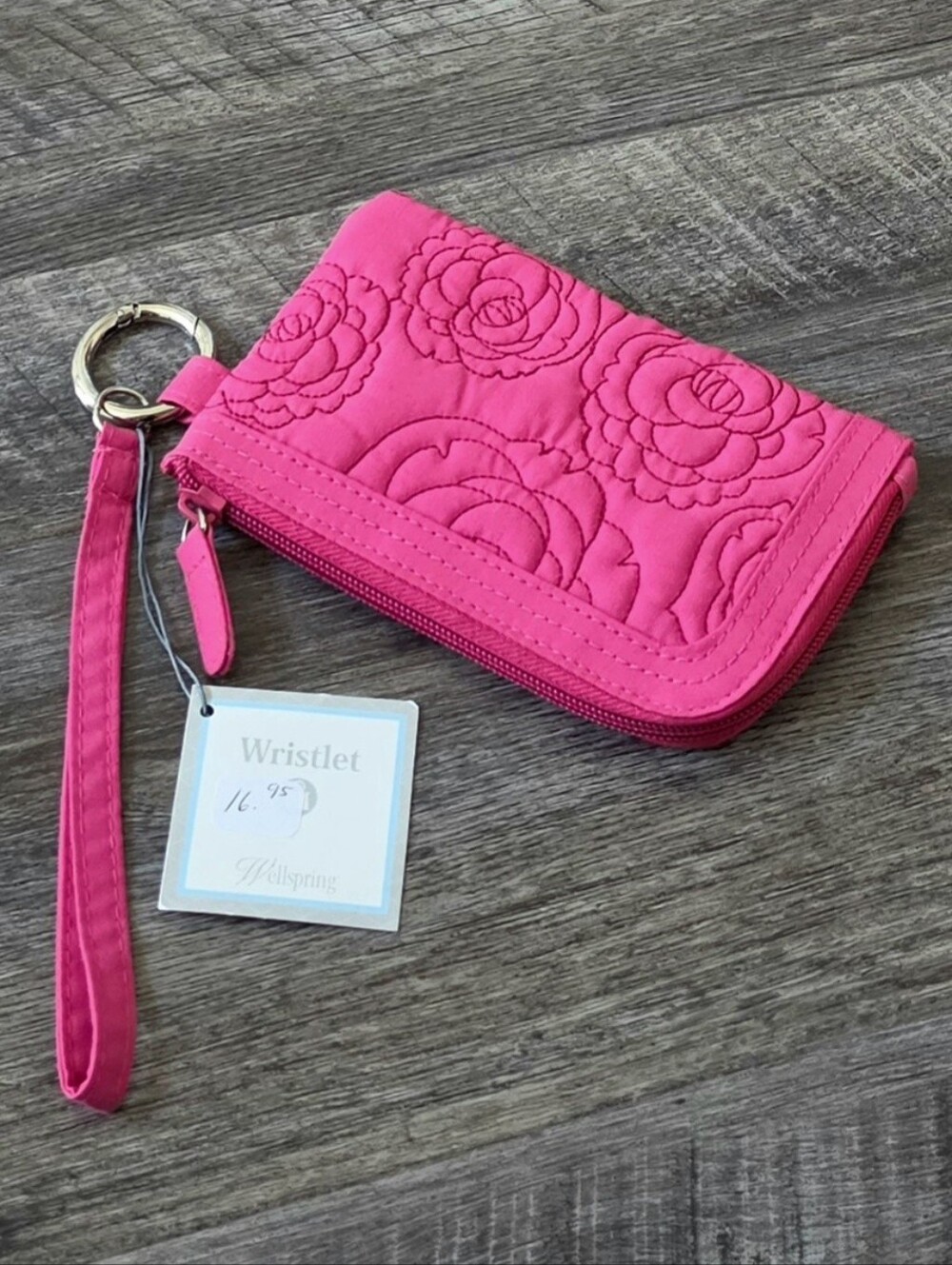 NWT Wellspring Rose Wristlet